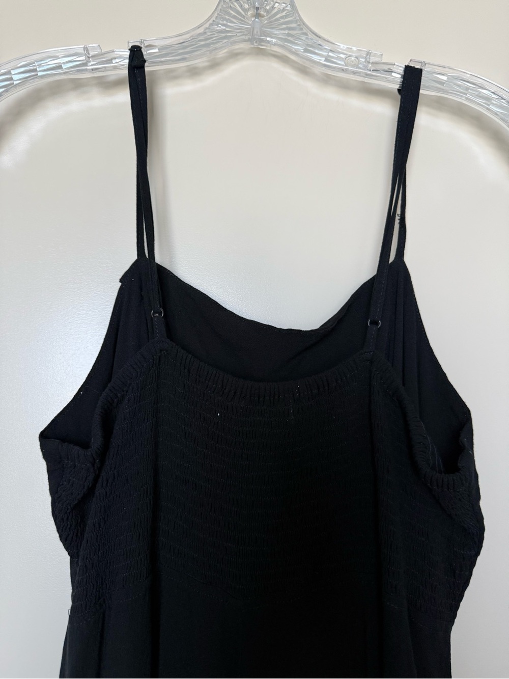 Ava Sky Black Spaghetti Strap Wide-Leg Jumpsuit with Side Buttons - Picture 5 of 7